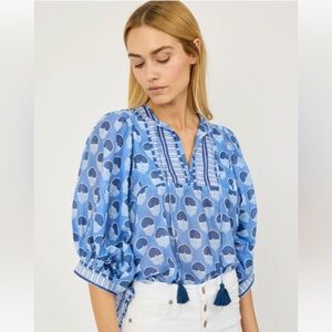 NWT Marea by Liz Joy Steph Top Indian Flower XS